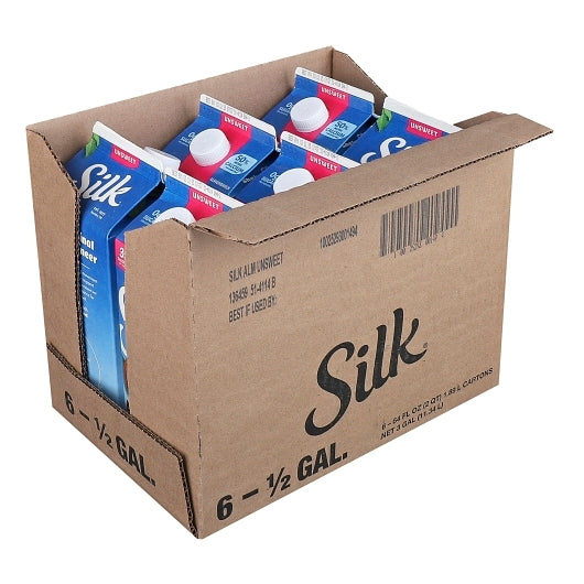 Silk Extended Shelf Life Unsweetened Almond Milk, 6 x 64 fl oz Case - DOT product image 8