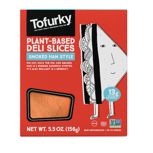 Tofurky Plant-Based Smoked Ham Deli Slices, 6 x 5.5 oz Case - DOT product image 3