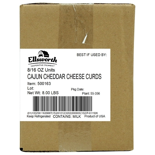 Ellsworth Creamery Cajun CHEDDAR CHEESE CURD, 8 x 16 oz Case - DOT product image 6