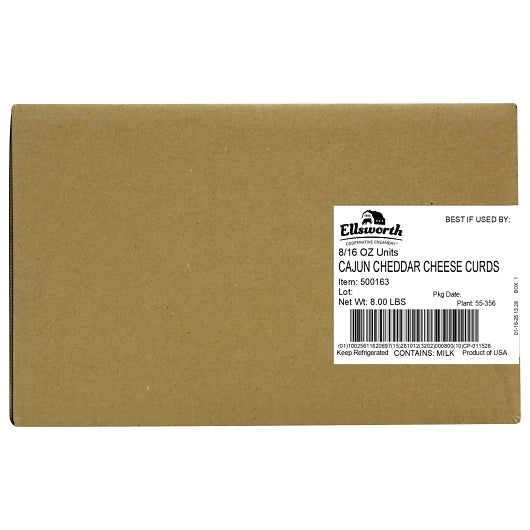 Ellsworth Creamery Cajun CHEDDAR CHEESE CURD, 8 x 16 oz Case - DOT product image 7