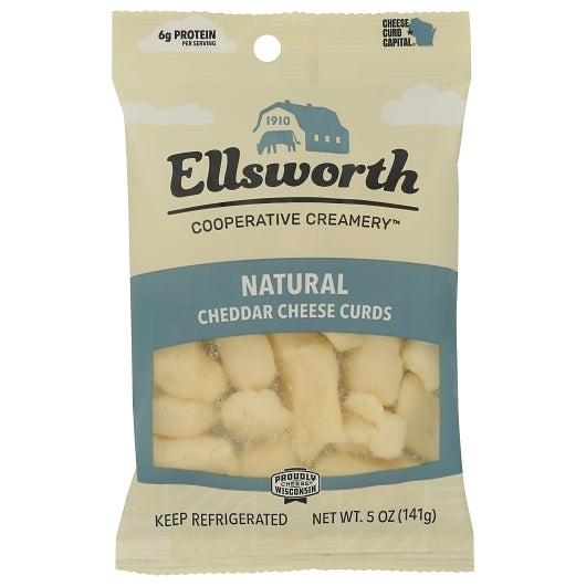 Ellsworth Natural White Cheddar Cheese Curds, 12 x 5 oz Case - DOT product image 3
