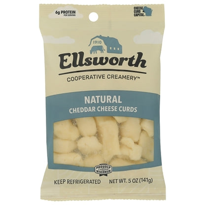 Ellsworth Natural White Cheddar Cheese Curds, 12 x 5 oz Case - DOT product image 3