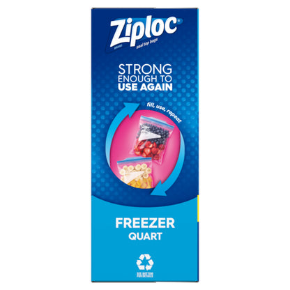 DOUBLE ZIPPER FREEZER Value Pack Quart Freezer Bag, 9 x 38 ct Case - DOT product image 5