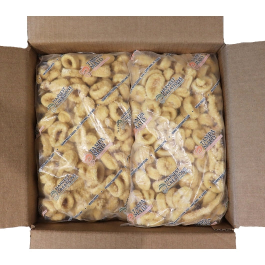Tampa Maid Dipt'N Dusted Breaded Calamari Rings, 6 x 2 lb Case - Frozen Meat & Seafood