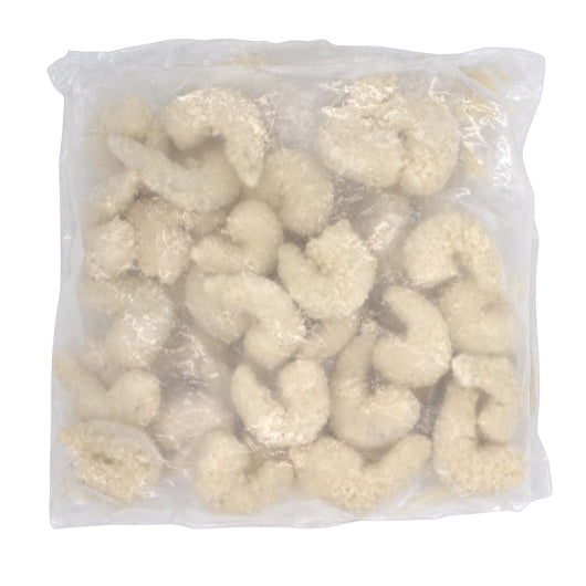 Tampa Maid Breaded Tail Off Shrimp Pouch 21+, 12 x 8 oz Case - Frozen Meat & Seafood