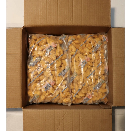 Tampa Maid Dipt'N Dusted Louisiana Style Popcorn Shrimp, 6 x 2 lb Case - Frozen Meat & Seafood