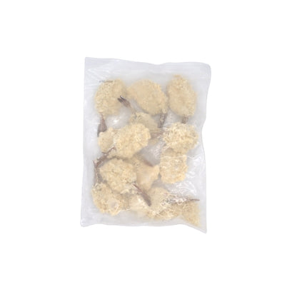 Tampa Maid Clean-Tail Breaded Butterfly Shrimp 31-35 Ct, 24 x 6 oz Case - Alternate product angle or state