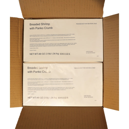 Mariner Jack Shrimp Peeled & Deveined Butterfly Breaded Buffet 21-25, 4 x 3 lb Case - DOT product image 4