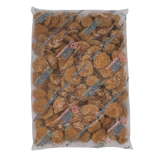 Tampa Maid Seafood FLOUR Breaded Pickle Chips, 4 x 2.5 lb Case - Frozen Meat & Seafood