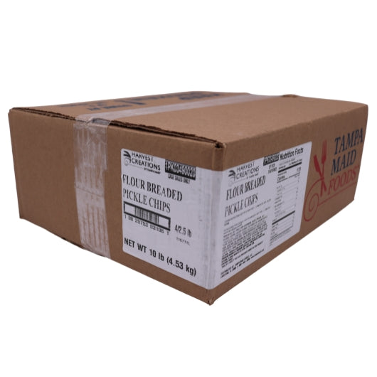 Tampa Maid Seafood FLOUR Breaded Pickle Chips, 4 x 2.5 lb Case - DOT product image 4