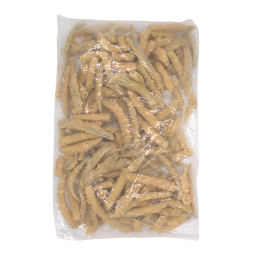 Harvest Creations Dipt'N Dusted Pickle Fries, 5 x 2 lb Case - Frozen Potatoes Sides