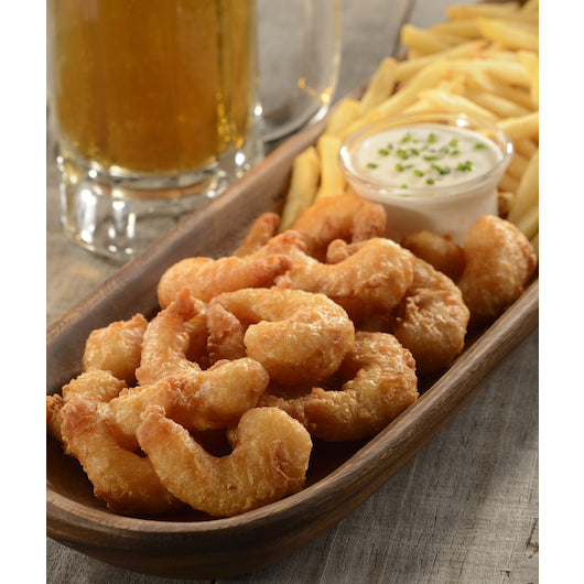 Mariner Jack Tail Off Beer Battered Shrimp, 4 x 2.5 lb Case - Frozen Meat & Seafood