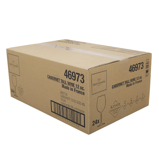 Chef & Sommelier Arcoroc 12 Ounce Cabernet Tall Wine Glass, 1 x 2 DZ Case - DOT product image 3