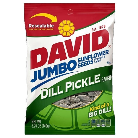 (Price/Case)David 2620046462 David Dill Pickle Sunflower Seeds - DOT product image 1
