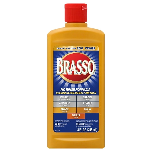 Brasso Braso Metal Polish, 8 x 8 fl oz Case - Cleaners & Sanitizers