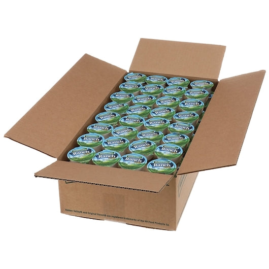 Hidden Valley Original Light Ranch Dressing Single Serve, 160 x 1 oz Case - GS1 open-case image