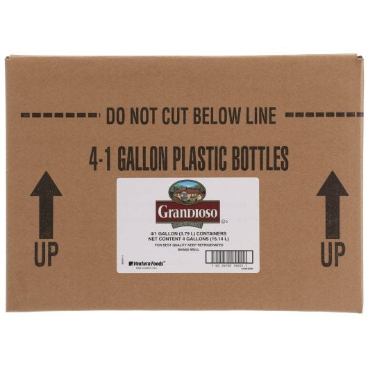 Grandioso Non-Partially Hydrogenated Liquid Garlic Sauce, 4 x 1 GA Case - DOT product image 7