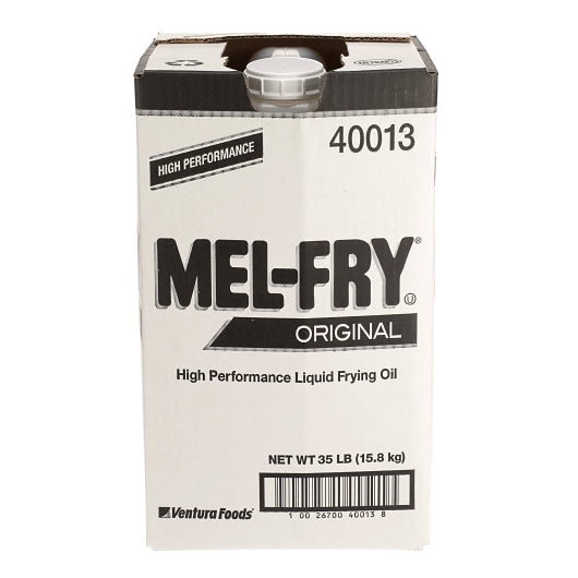 Mel-Fry Original High Performance Liquid Frying Oil, 1 x 35 lb Case - Pantry Ingredients