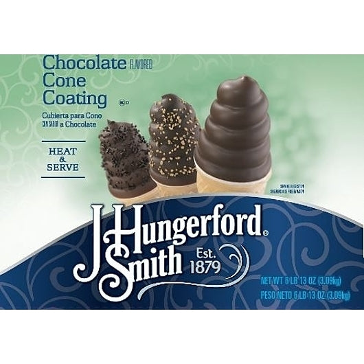 J. Hungerford Smith Chocolate Cone Coating, 6 x 109 oz Case - Bakery & Desserts - image 2