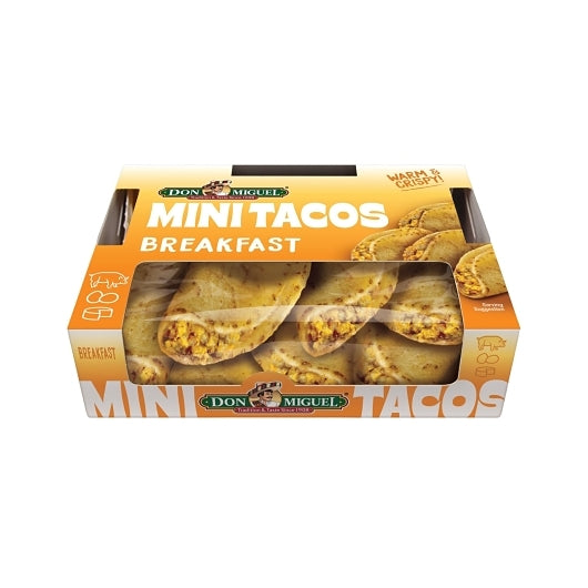 Don Miguel Breakfast Mini Tacos With Box, 20 x 4.2 oz Case - Frozen Snacks & Appetizers