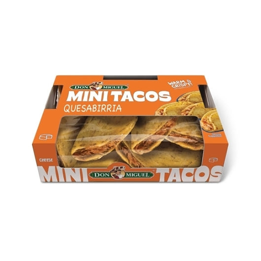 Don Miguel Quesabirria Mini Tacos With Boxes, 20 x 4.2 oz Case - Frozen Snacks & Appetizers