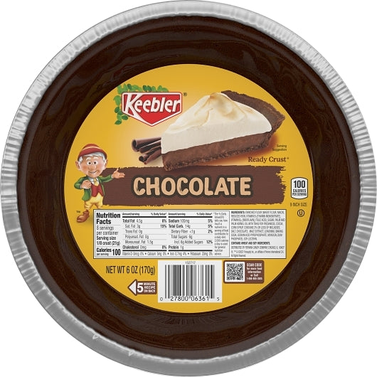 Keebler CHOCOLATE PIE CRUST, 12 x 6 oz Case - DOT product image 3