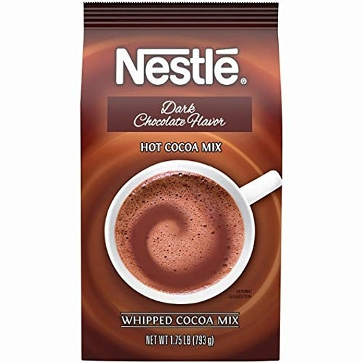 Nestle Dark Hot Chocolate Mix, 12 x 1.75 lb Case - Beverages