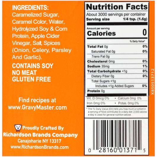 Gravy Master Seasoning Gravy Sauce, 4 x 1 GA Case - DOT product image 4