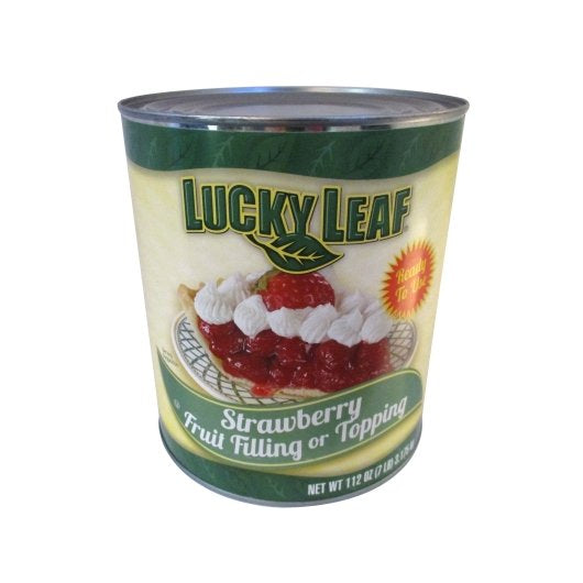 Lucky Leaf Strawberry Fruit Pie Filling Or Topping, 6 x 112 oz Case - Bakery & Desserts