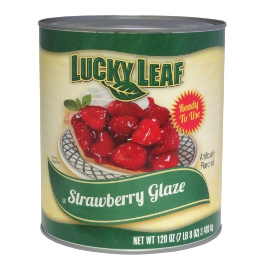 Lucky Leaf Strawberry Glaze, 6 x 120 oz Case - Bakery & Desserts