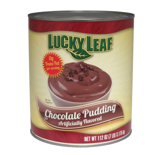 Lucky Leaf Chocolate Pudding, 6 x 112 oz Case - Bakery & Desserts