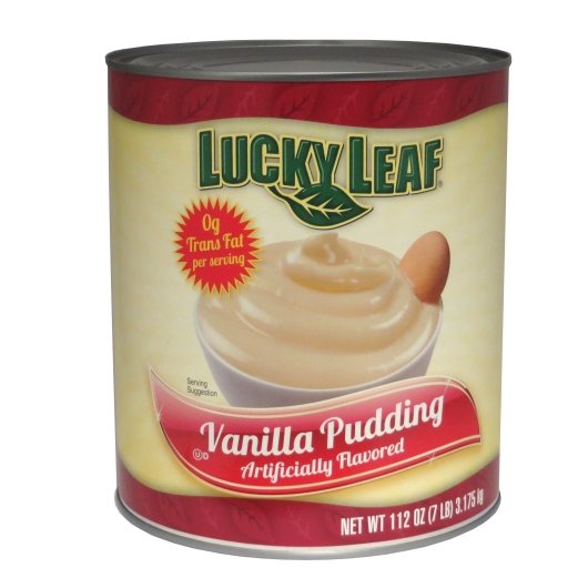 Lucky Leaf Vanilla Pudding, 6 x 112 oz Case - DOT product image 2