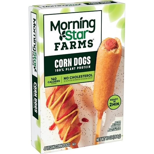 Morning Star Farms Classic Veggie Corn Dogs, 8 x 10 oz Case - DOT product image 2