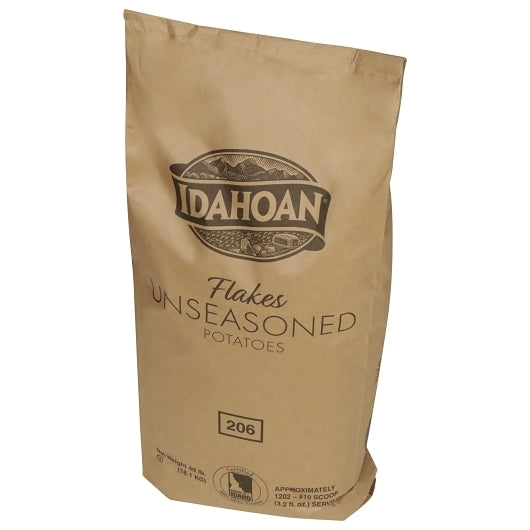 Idahoan Flakes Potato FLAKES Unseasoned Potatoes, 1 x 40 lb Case - Fruit & Sides
