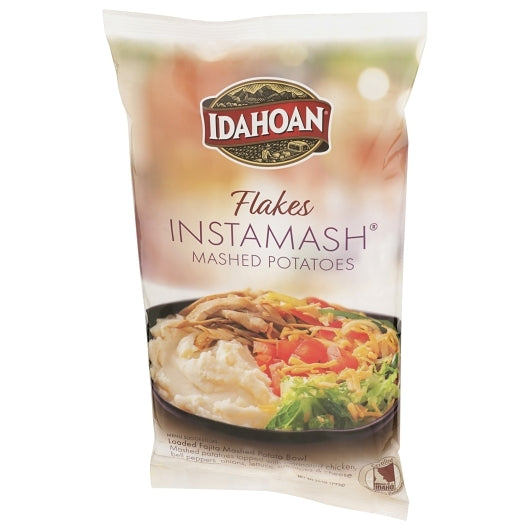 Idahoan Real Scalloped FLAKES Instamash® Mashed Potatoes Mix, 12 x 28 oz Case - Fruit & Sides