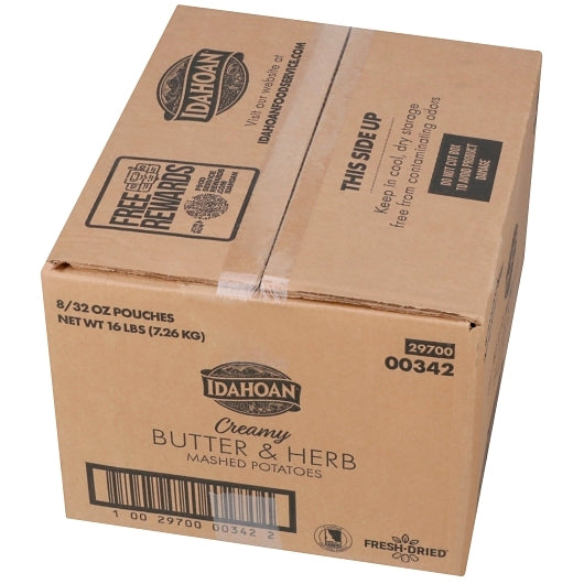Idahoan Real Butter CREAMY Butter & Herb Mashed Potatoes, 8 x 32 oz Case - DOT product image 4
