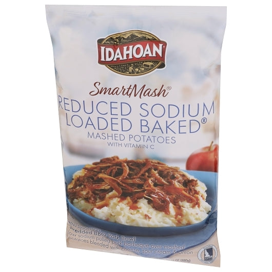 Idahoan Foods SMARTMASH® Reduced Sodium Loaded Baked® Mashed Potatoes with Vit C, 12 x 31 oz Case - Fruit & Sides