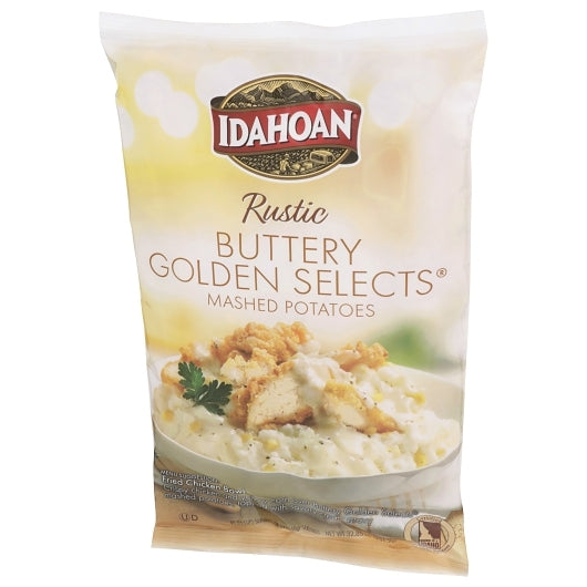 Idahoan Buttery Golden RUSTIC Buttery Golden Selects® Mashed Potatoes, 8 x 32.85 oz Case - Fruit & Sides