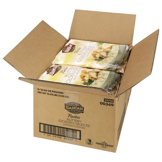 Idahoan Buttery Golden RUSTIC Buttery Golden Selects® Mashed Potatoes, 8 x 32.85 oz Case - DOT product image 4