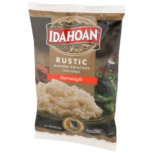 Idahoan Premium Homestyle RUSTIC Homestyle Mashed Potatoes, 12 x 28 oz Case - Fruit & Sides