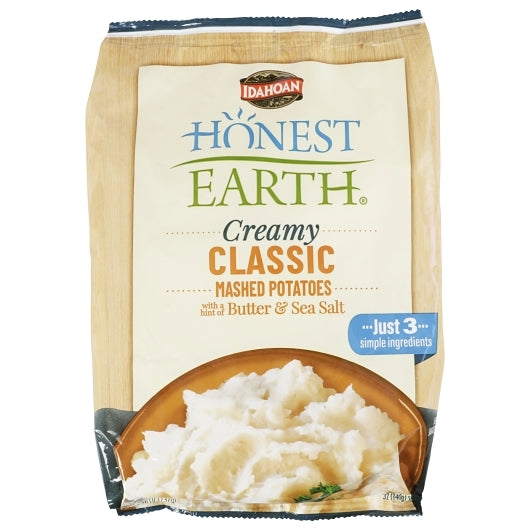 Idahoan Honest Earth Creamy Mashed Potatoes With A Hint Of Butter & Sea Salt, 1 x 12 each Case - Fruit & Sides