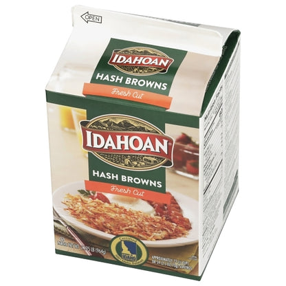 Idahoan Fresh Cut Hash Brown Shreds with Seasoning, 6 x 6 each Case - Spices Seasonings