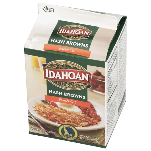 Idahoan Fresh Cut Hash Brown Shreds with Seasoning, 6 x 6 each Case - Spices Seasonings