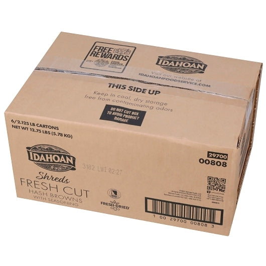 Idahoan Fresh Cut Hash Brown Shreds with Seasoning, 6 x 6 each Case - DOT product image 5