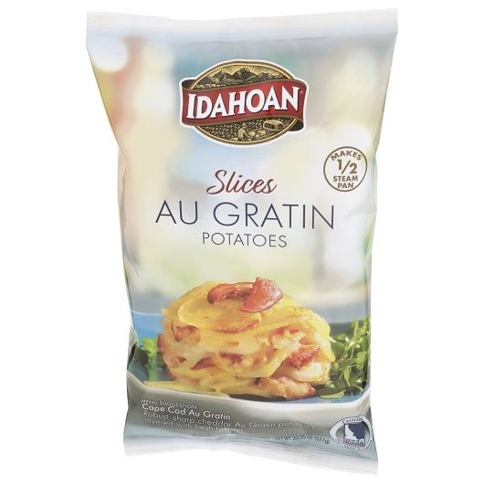 Idahoan Real Au Gratin Potatoes, 12 x 20.35 oz Case - Fruit & Sides