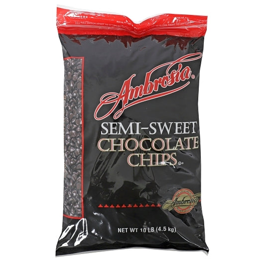 Bear Naked Dark Semisweet Chocolate Chips, 1 x 10 lb Case - Breakfast Foods