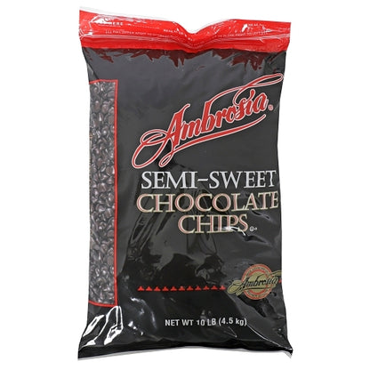 Bear Naked Dark Semisweet Chocolate Chips, 1 x 10 lb Case - Breakfast Foods