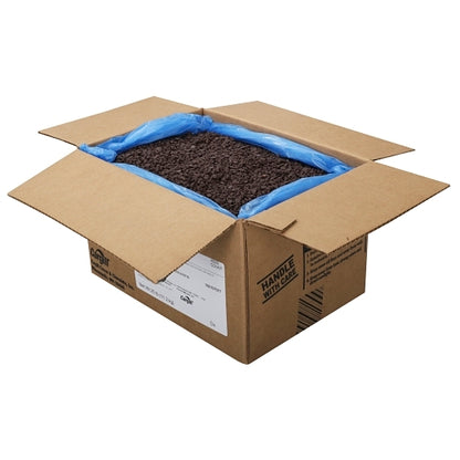 Ambrosia Real Semisweet Chocolate Drops, 1 x 4000 x 25 lb Case - Candy & Confections