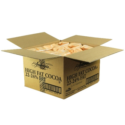 Ambrosia 22-24% High Fat, Natural, Cocoa Powder, 6 x 5 lb Case - DOT product image 3