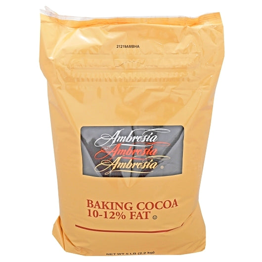 Ambrosia 10-12% Fat Cocoa Powder, 6 x 5 lb Case - Candy & Confections